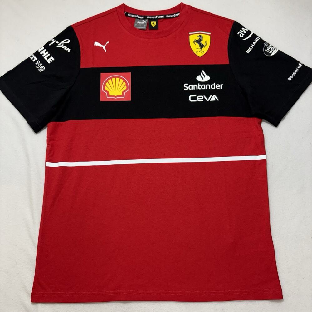 PUMA Scuderia Ferrari 2022 Leclerc Men's Large Replica T Shirt #16 Formula 1